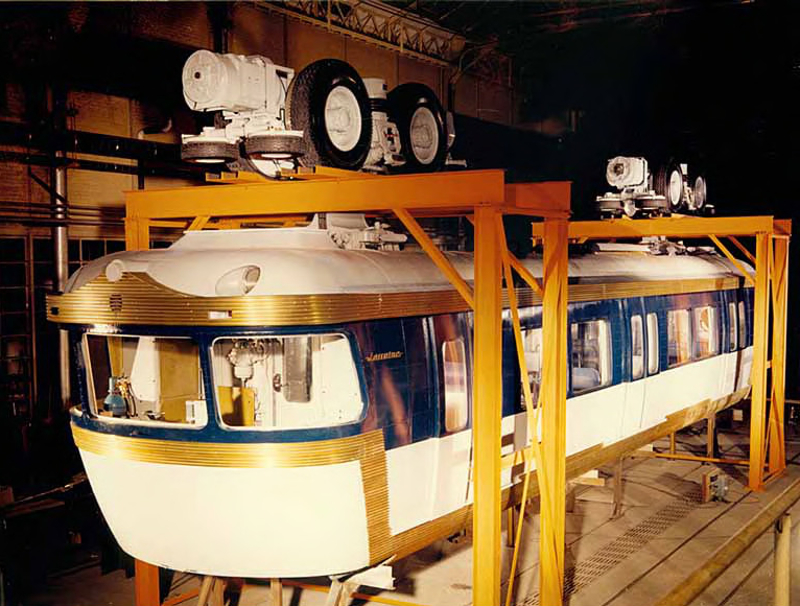 Illustration for article titled I Want to Live Inside This 1960 Painting of a Monorail Station